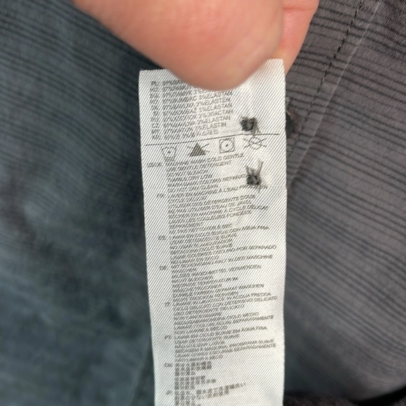 Fox Mens Horizontal Striped Button-Up Shirt Grey Long Sleeves Collar Slim Fit XL - Picture 13 of 15